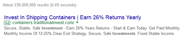 google advert