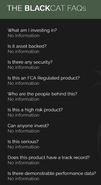 Black Cat investment FAQs